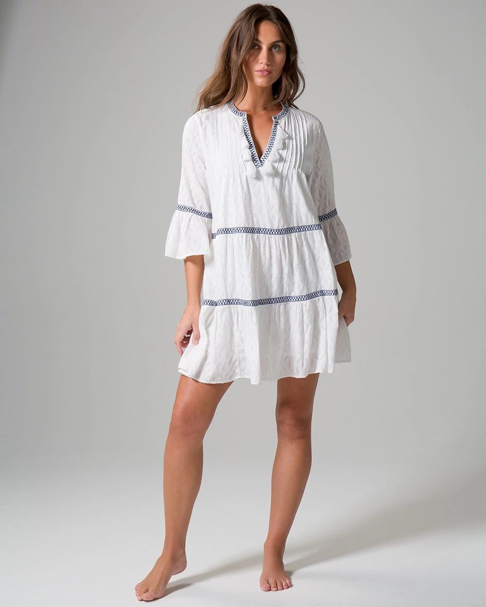 Embroidered Swim Coverup