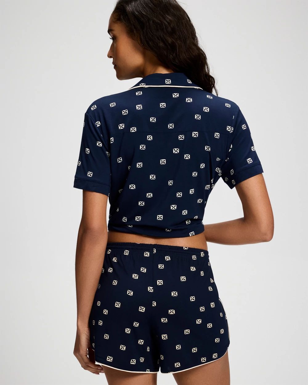 Cool Nights Printed Pajama Shorts