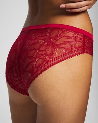 Sheer Lace Hipster Panty click to view larger image.