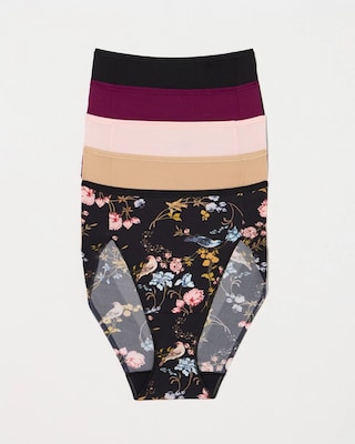 Edge High-Leg Brief Panty 5 Pack