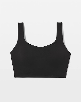 Wide Strap Yoga Bra click to view larger image.