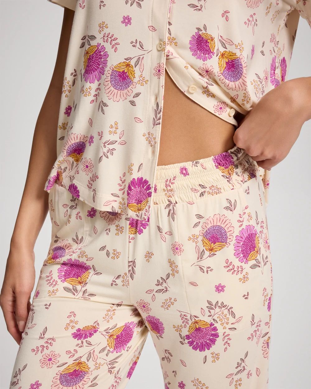 Cool Nights Cropped Pajama Pants
