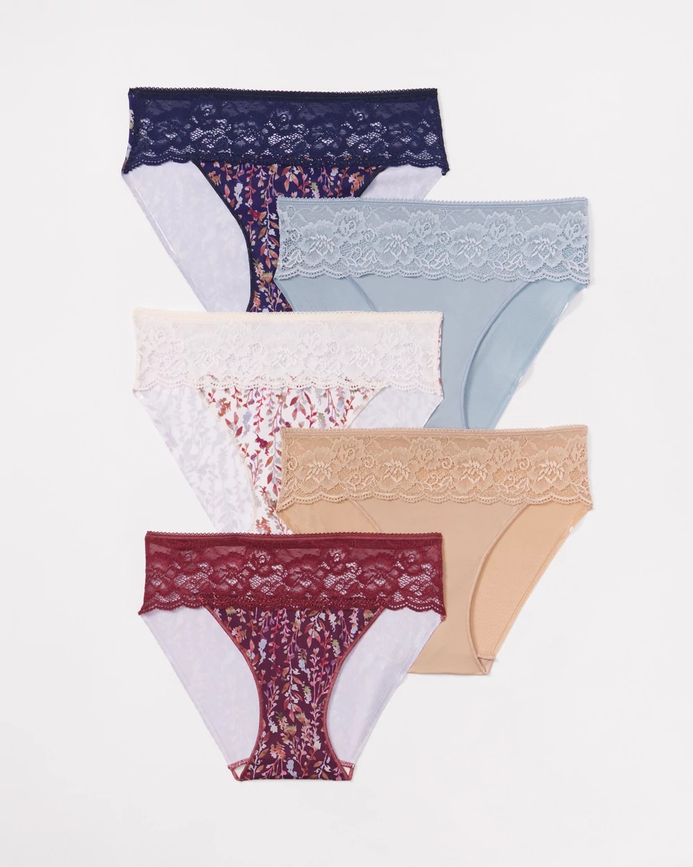 Edge Hipster Panty with Lace 5 Pack