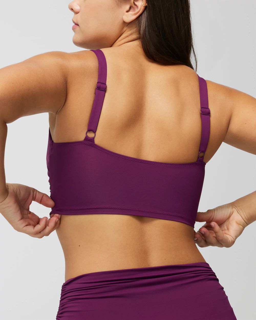 V-Wire Cropped Bikini Top