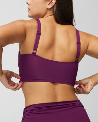 V-Wire Cropped Bikini Top