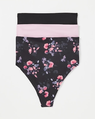 High-Waist Thong Panty 3 Pack