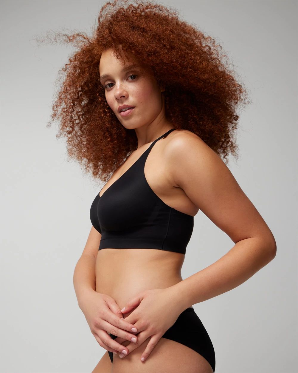 Racerback Bralette with Lace Back click to view larger image.