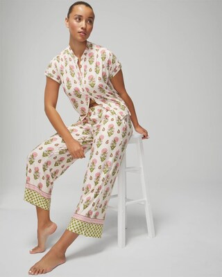 Cropped Pajama Pants