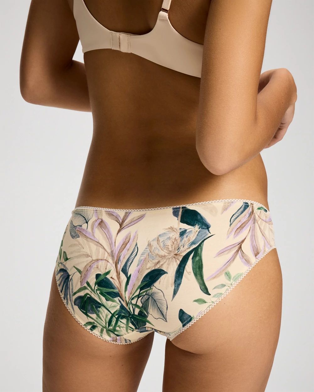 Bikini Panty with Crochet Lace click to view larger image.