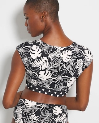Double Trouble Cap-Sleeve Crop Top click to view larger image.