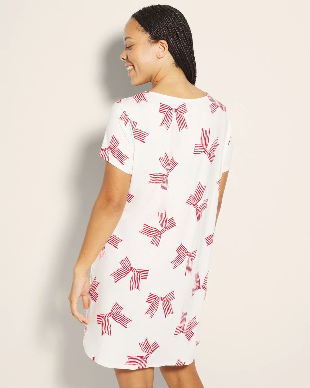 Cool Nights Short Sleeve Scoop Neck Sleepshirt