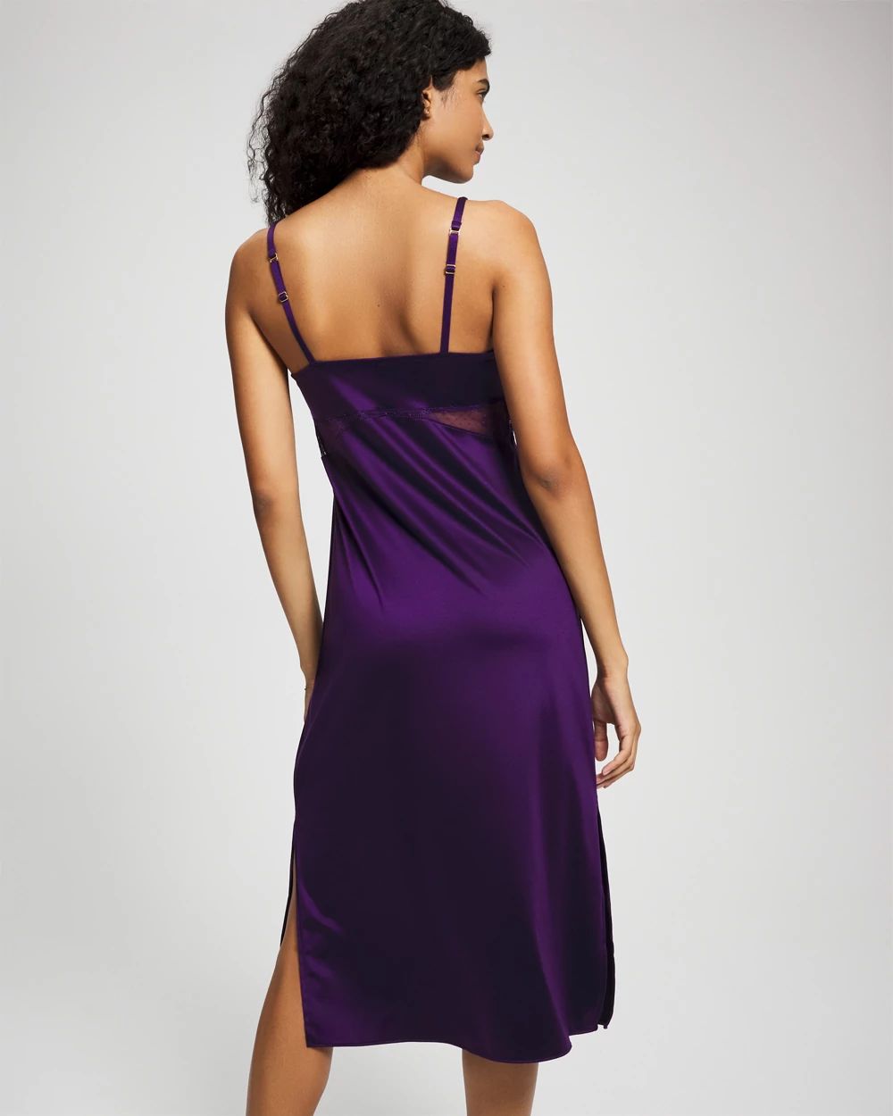 Lace Corsetry Midi Nightgown
