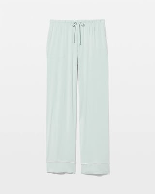 Solid Piped Pajama Pants click to view larger image.