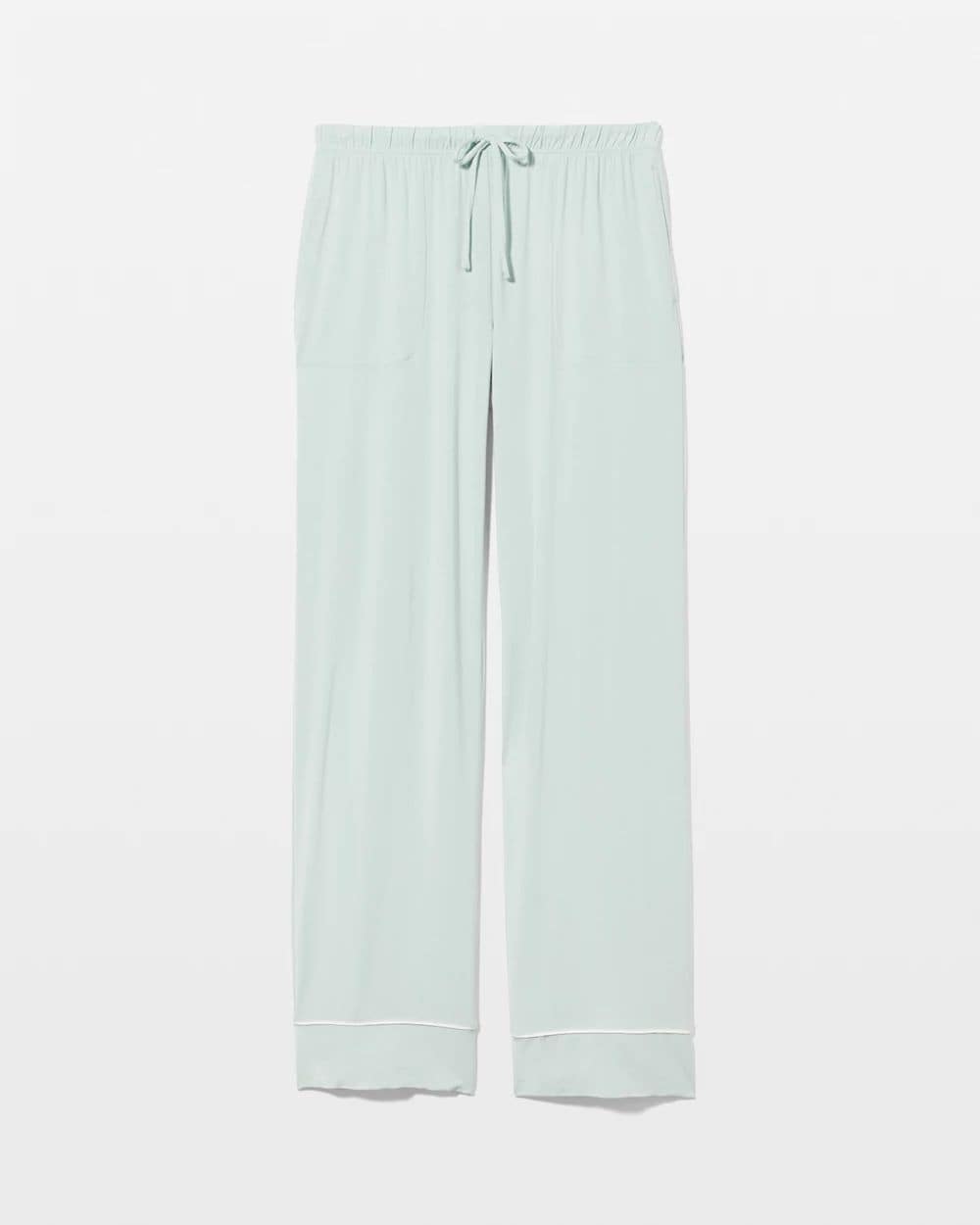 Cool Nights Solid Piped Pajama Pants