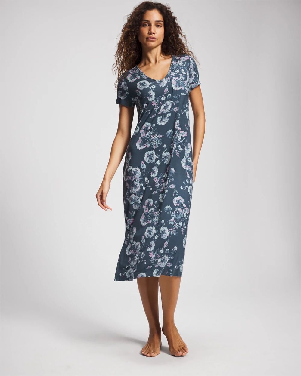 Cool Nights Short Sleeve Long Sleepshirt