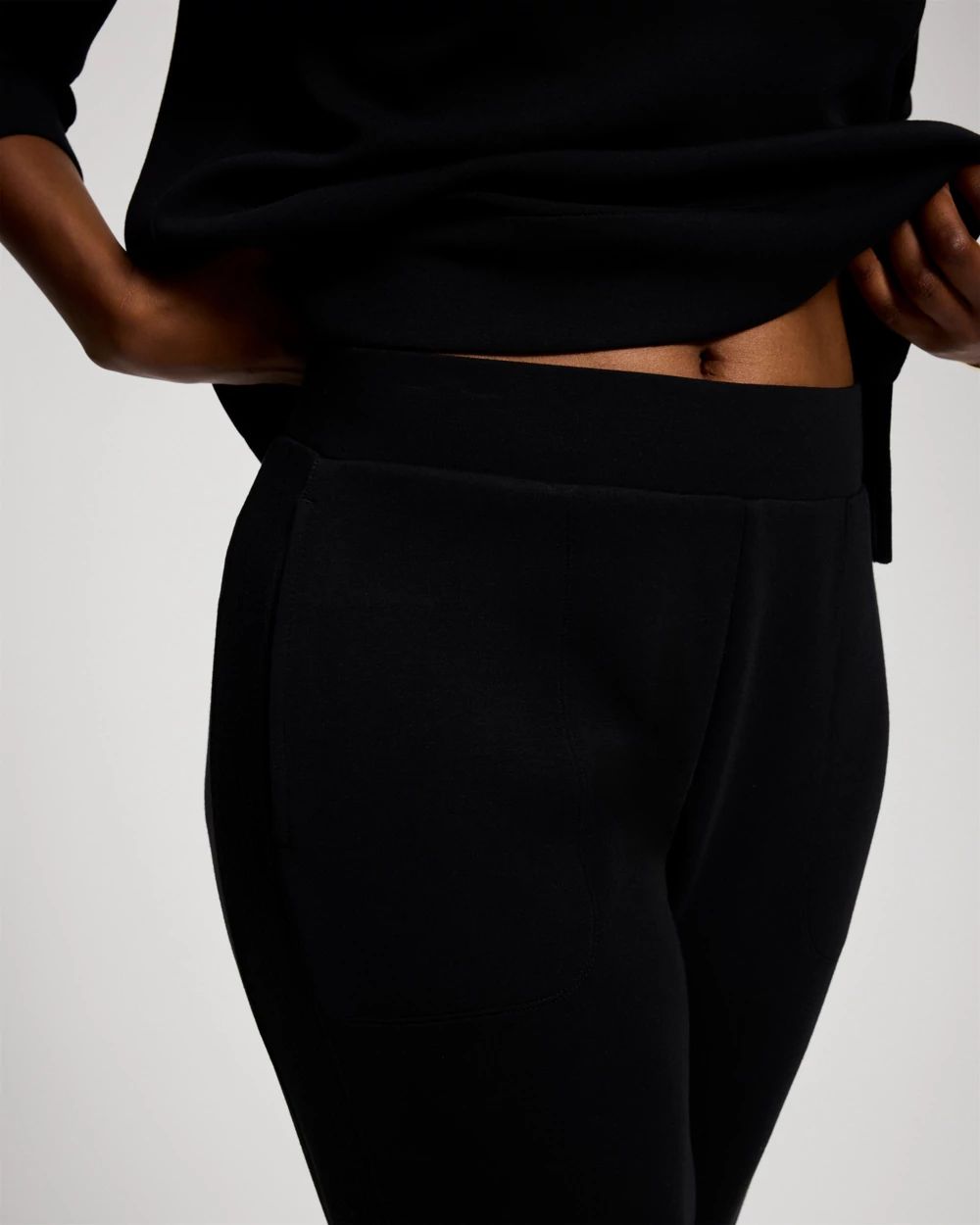 Modern Modal Mixed Rib Jogger Pants click to view larger image.