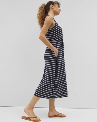 Lightweight Terry Lounge Midi Dress click to view larger image.
