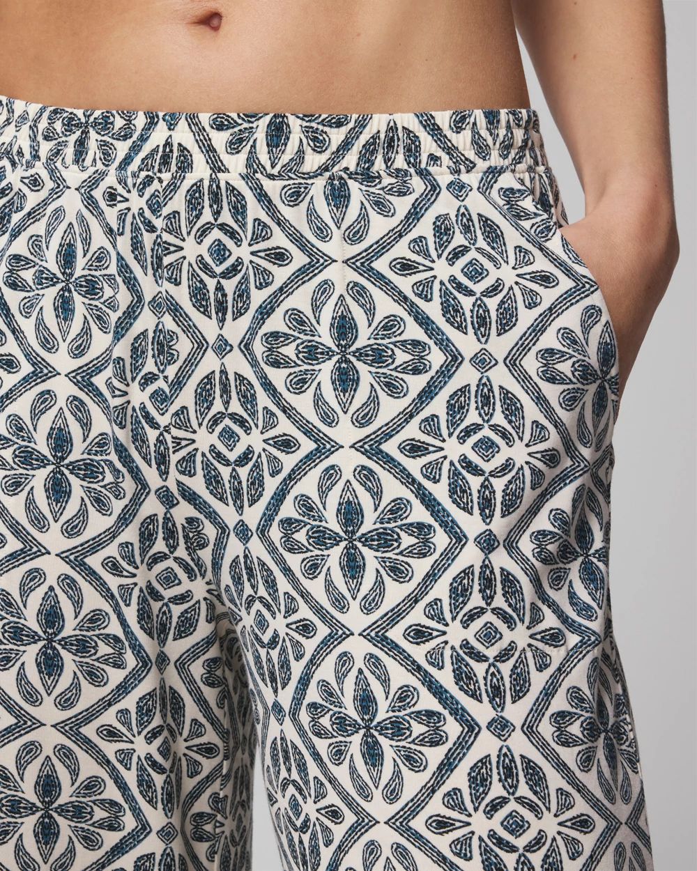 Cropped Pajama Pants