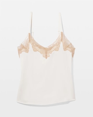 Lace Trim Pajama Cami click to view larger image.