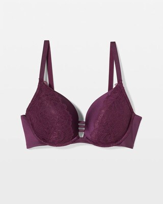 Push-up Plunge Bra with Lace click to view larger image.