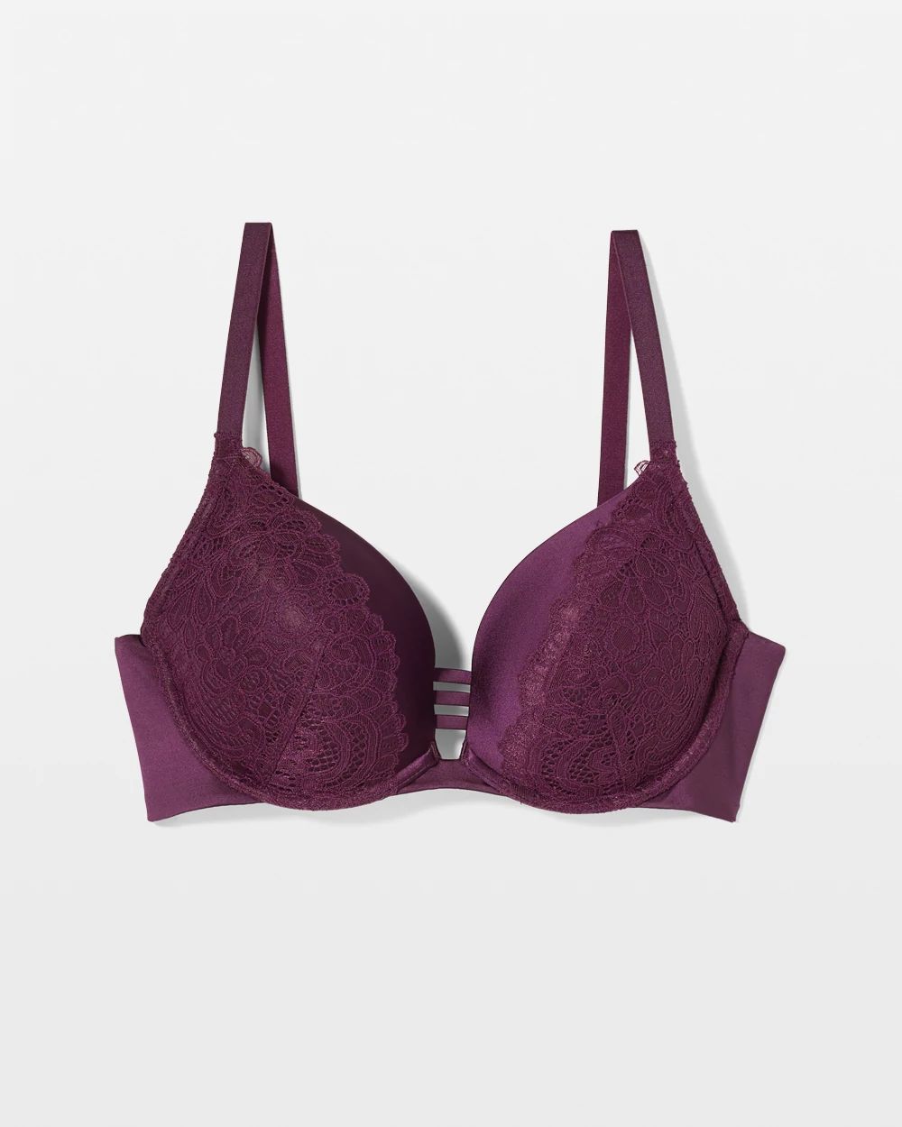 Stunning Push-up Plunge Bra with Lace