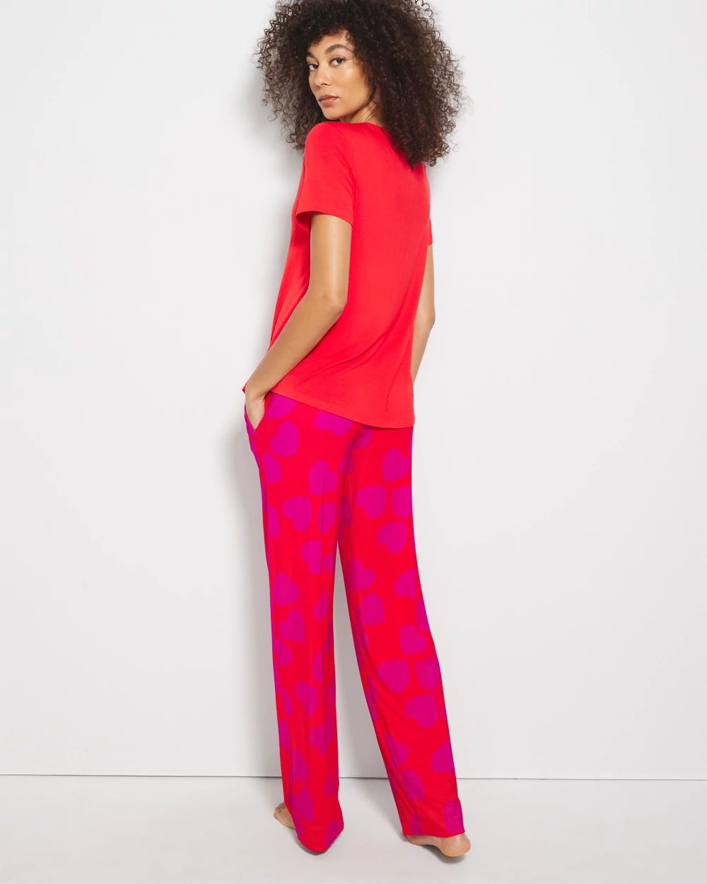 Cool Nights Short Sleeve Pant Pajama Set