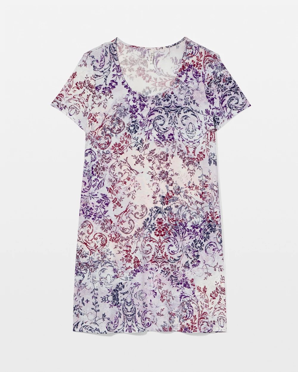 Cool Nights Short Sleeve Scoop Neck Sleepshirt