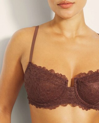 Soma Balconette Unlined Bra with Lace click to view larger image.