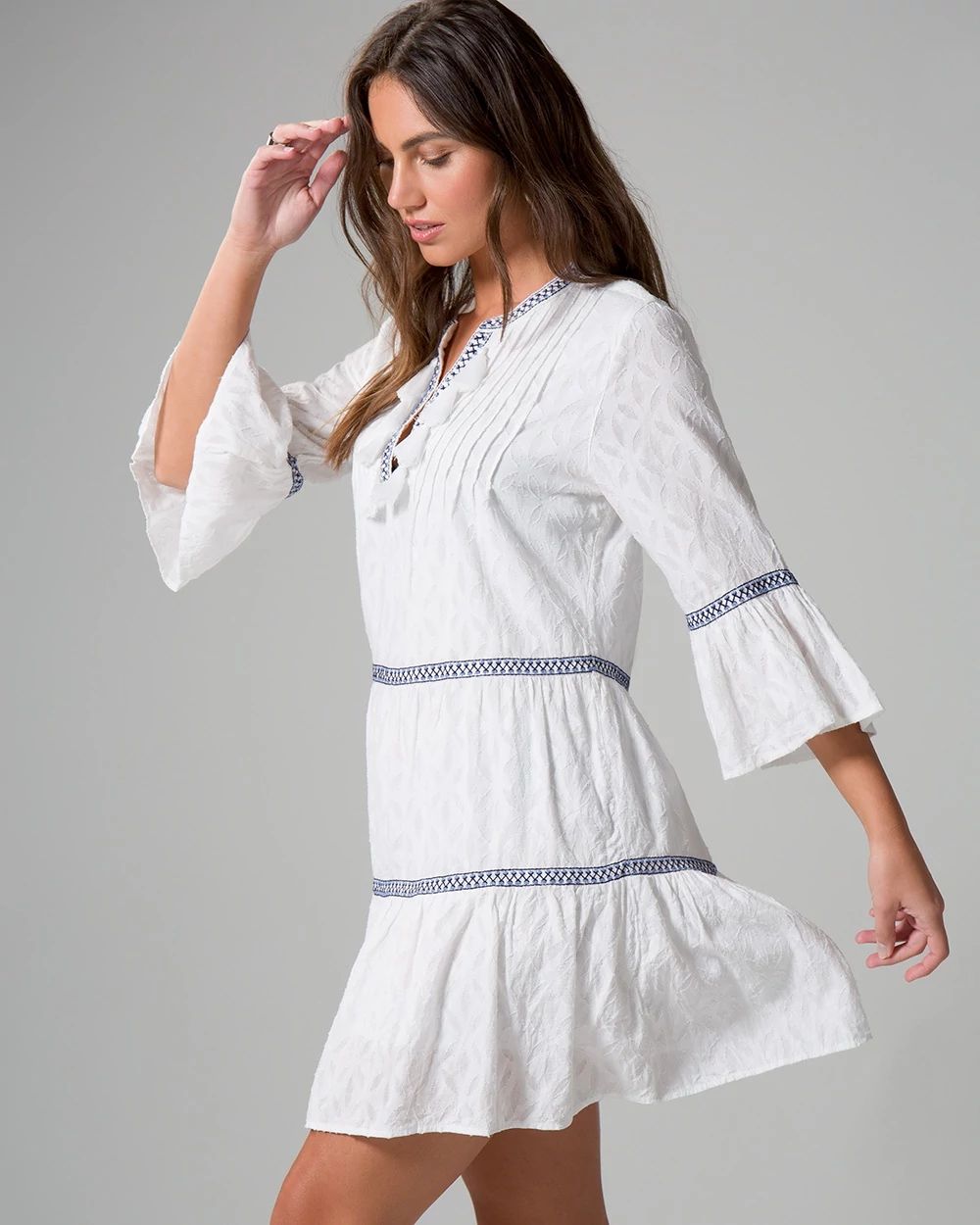 Embroidered Swim Coverup