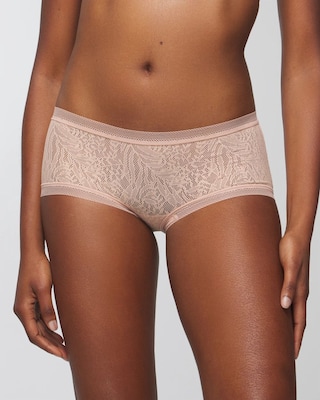 Soma Boyshort Panty with Stretch Lace