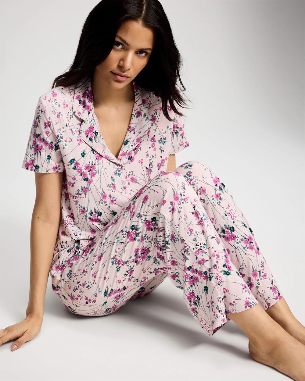 Printed Pajama Pants click to view larger image.