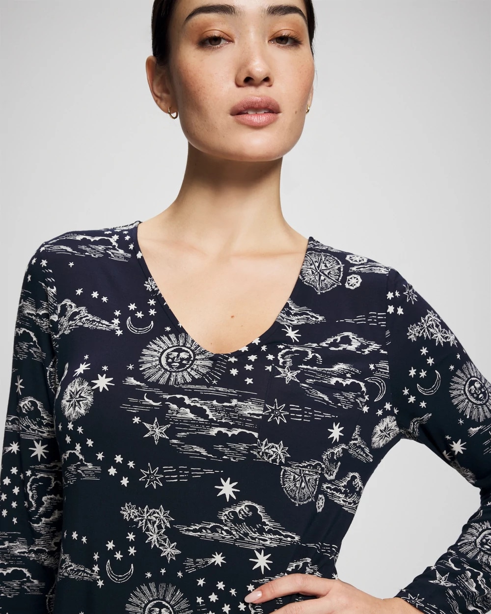 Long-Sleeve Sleepshirt