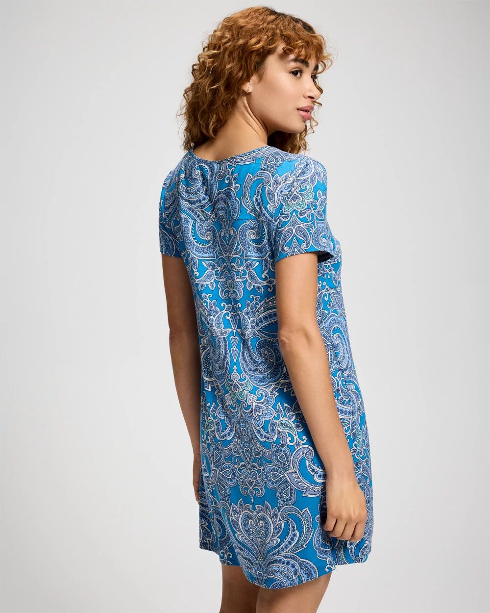 Cool Nights Short Sleeve Scoop Neck Sleepshirt