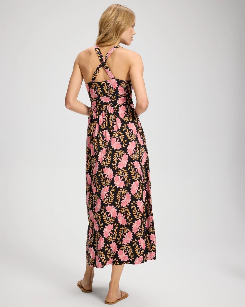 Soft Jersey Crossback Maxi Bra Dress