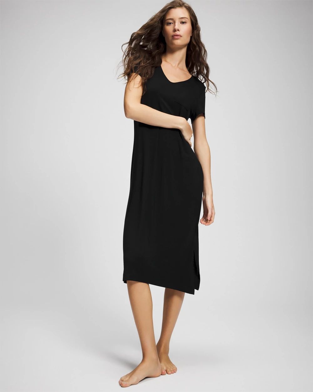Cool Nights Short Sleeve Long Sleepshirt