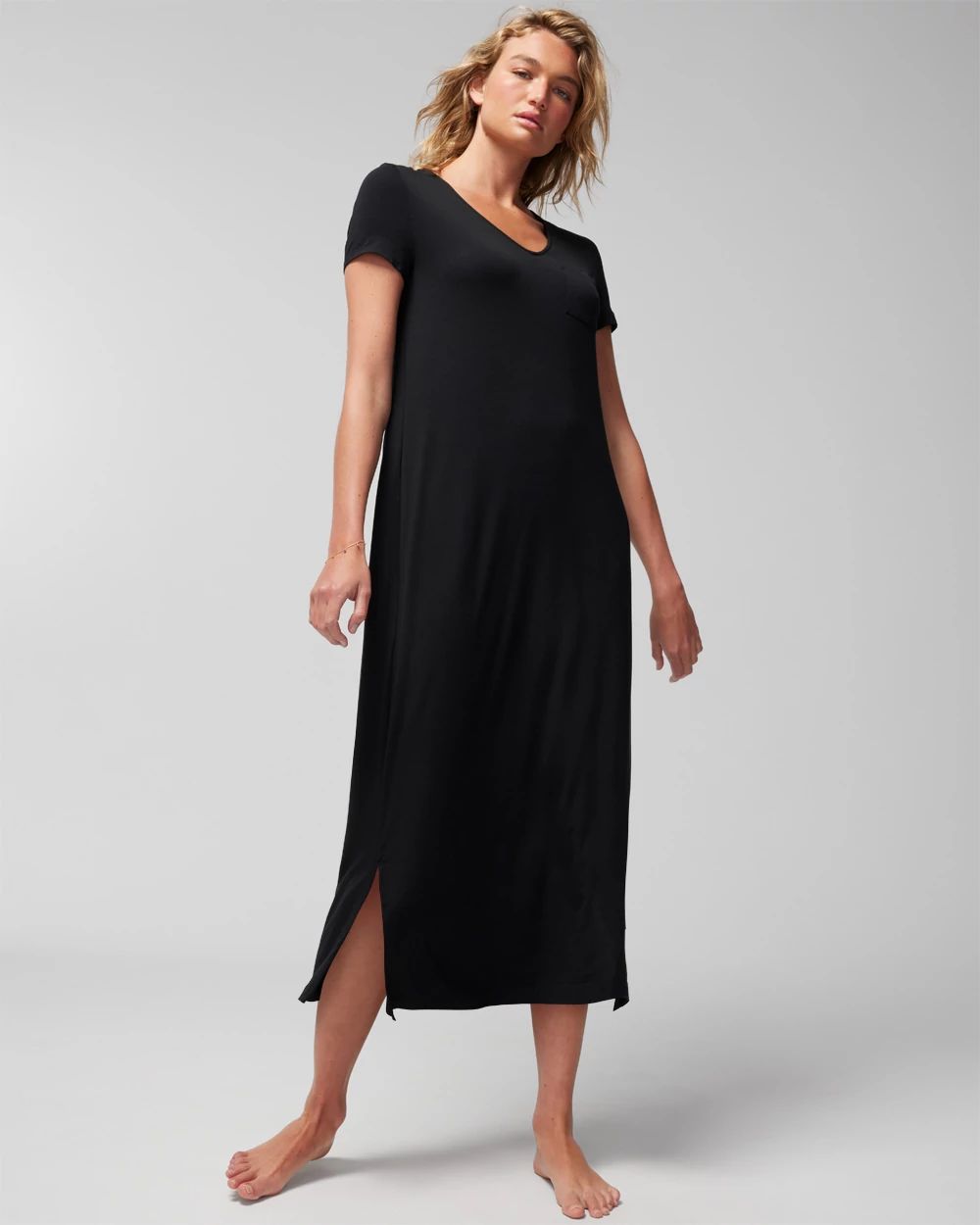 Cool Nights Short Sleeve Long Sleepshirt