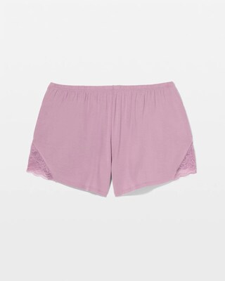Lace Trim Pajama Short click to view larger image.