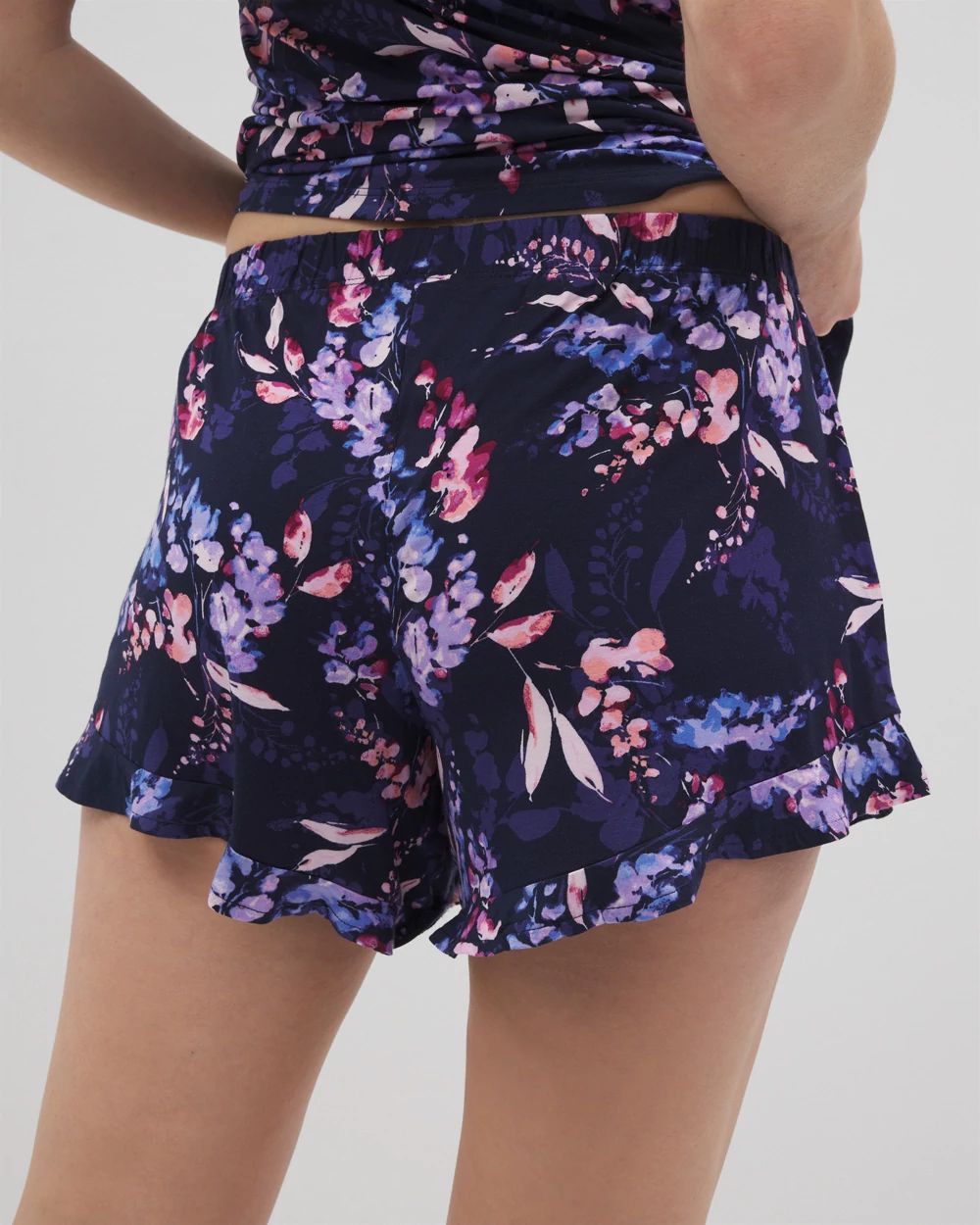 Cool Nights Ruffle Pajama Shorts