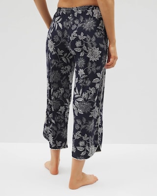 Piped Crop Pajama Pants click to view larger image.