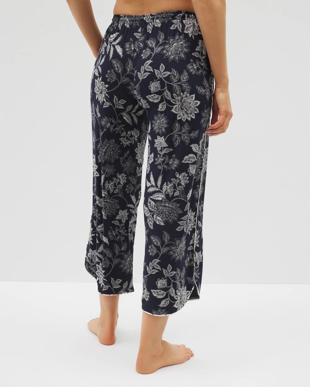 Cool Nights Piped Crop Pajama Pants