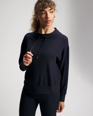 Ultrasoft Fleece Relaxed Funnel Neck Sweatshirt