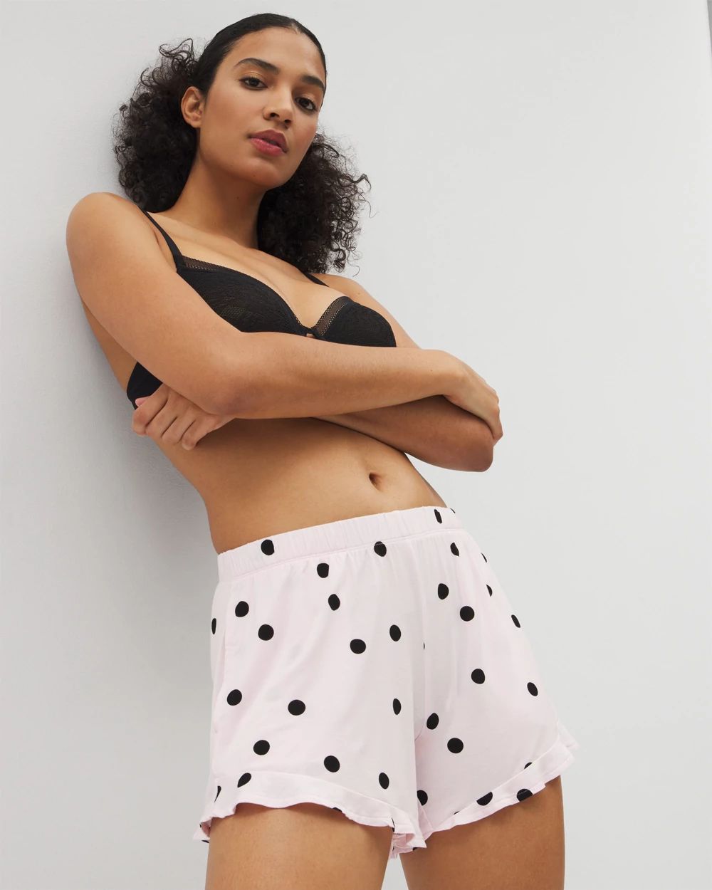 Cool Nights Ruffle Pajama Shorts
