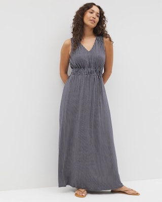 Riviera Surplice Maxi Bra Dress