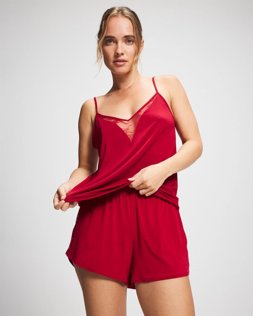 Lace Relaxed Pajama Short click to view larger image.