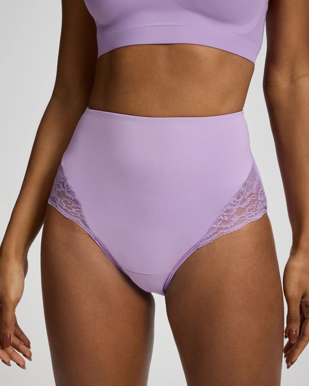 Vanishing Tummy High-Waist Brief Panty with Lace