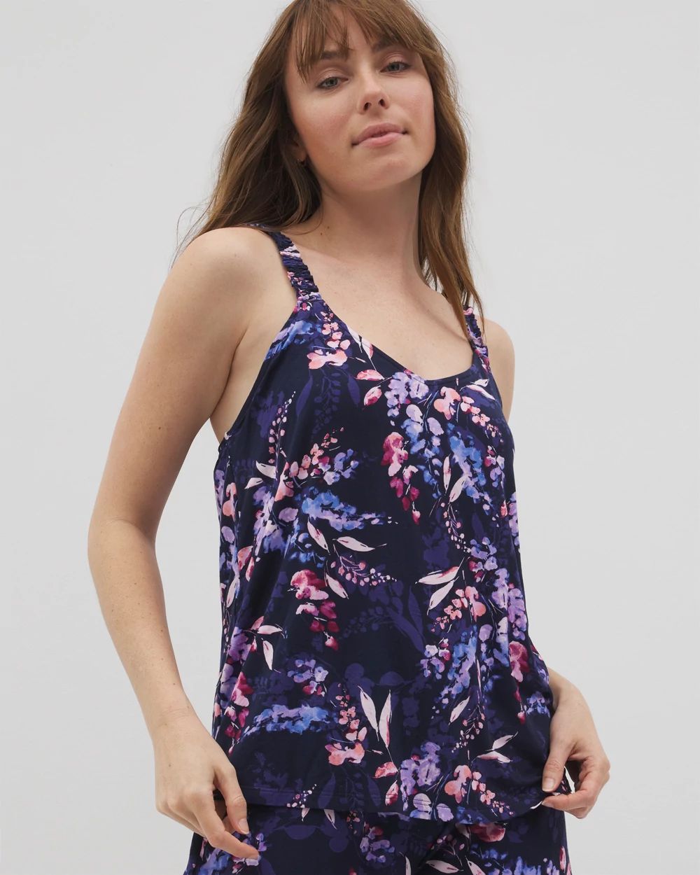 Cool Nights Mini Ruffle Pajama Cami