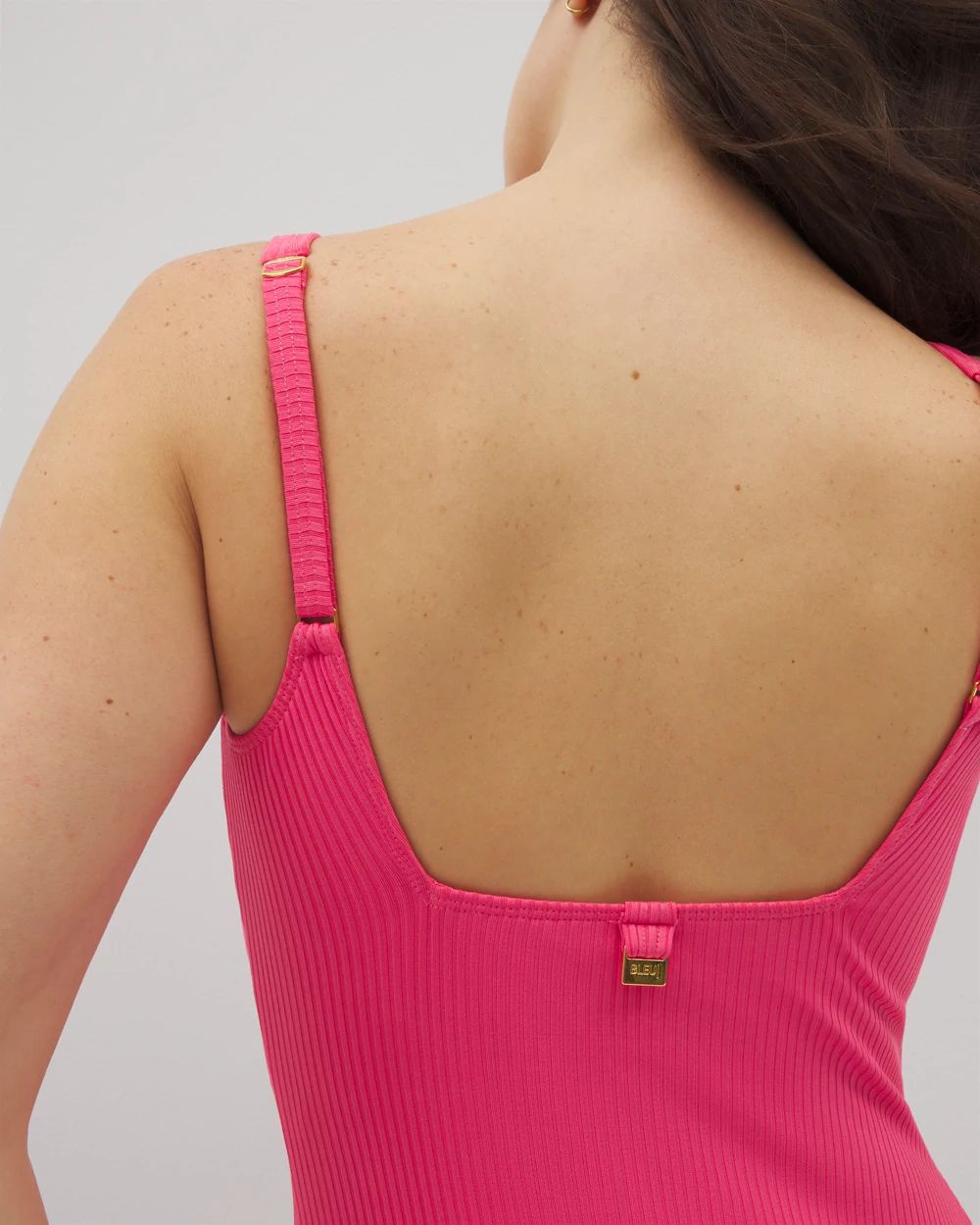 Bleu Rod Beattie Walk the Line Square Neck One-Piece click to view larger image.