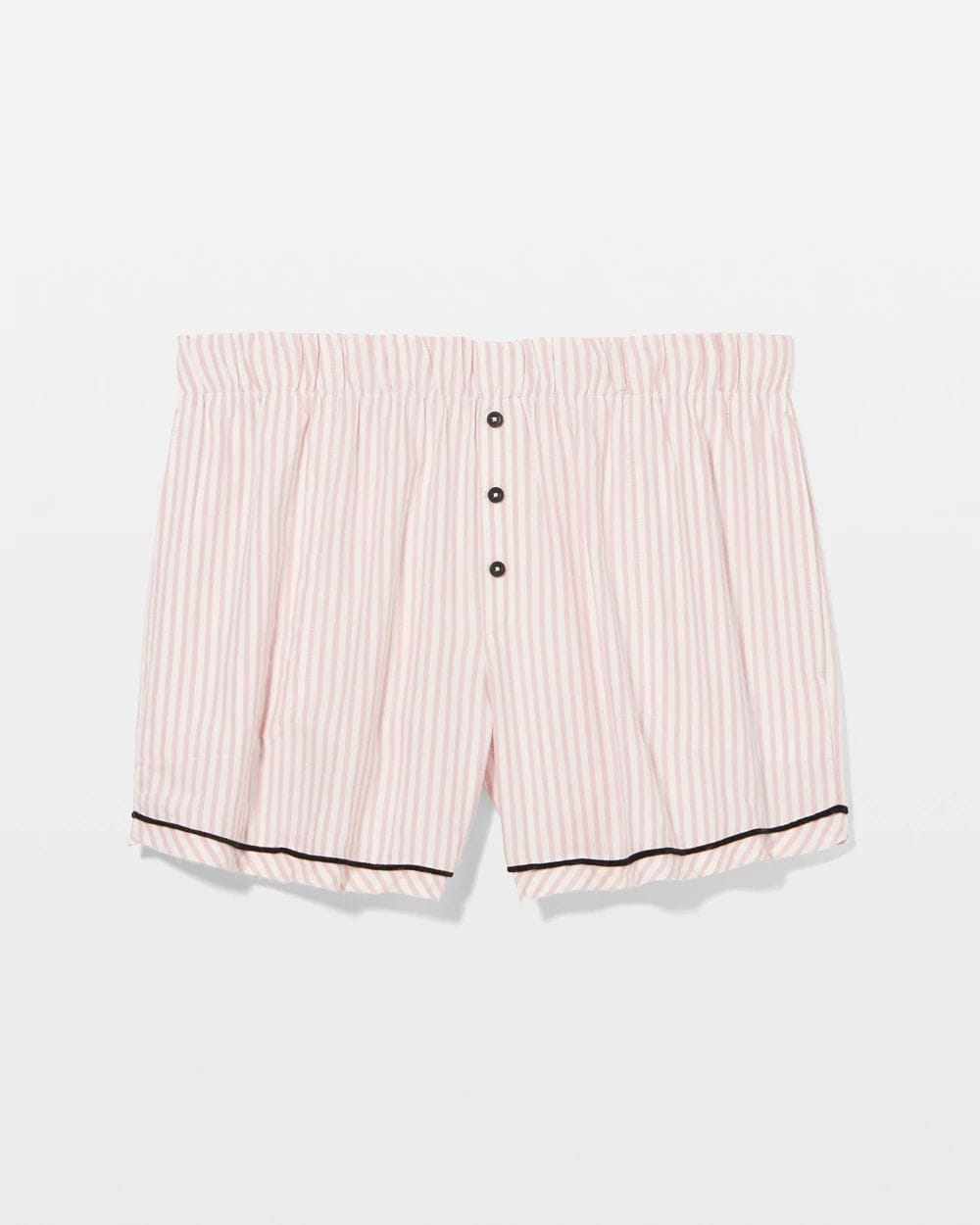 Flannel Velvet Piped Boxer Pajama Short