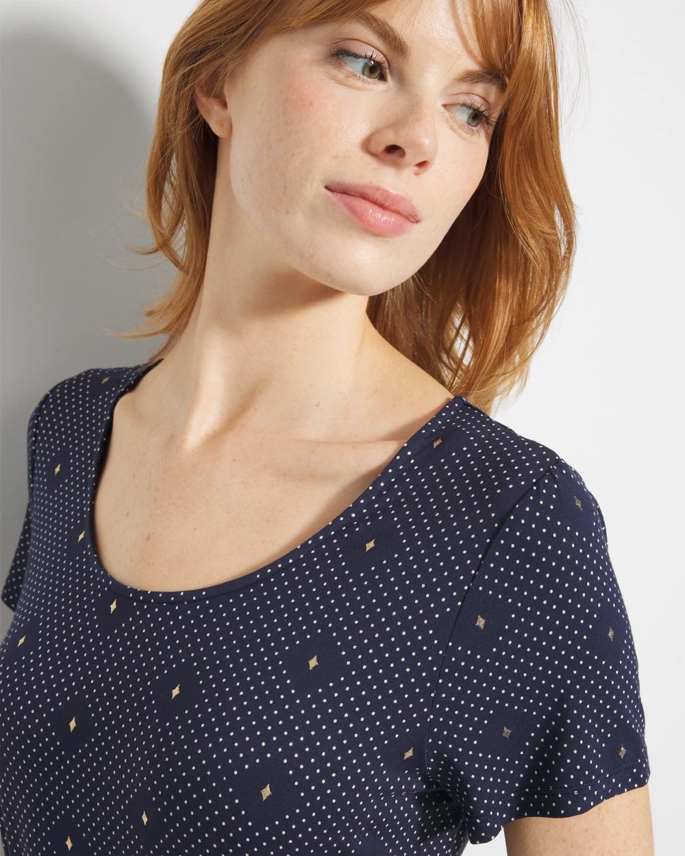 Cool Nights Short Sleeve Scoop Neck Sleepshirt