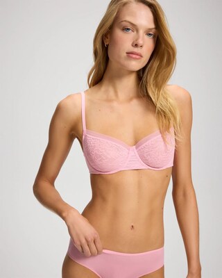 Soma Unlined Balconette Bra with Stretch Lace